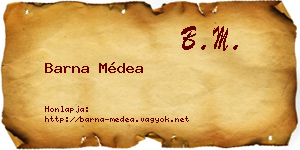 Barna Médea névjegykártya
